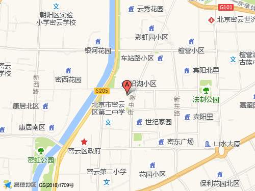 密云区地图