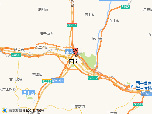 青海地图