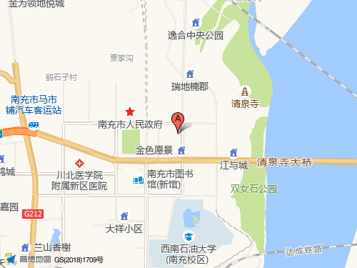 南充地图