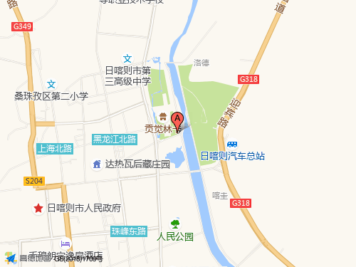 日喀则地图