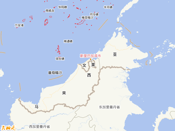 文莱地图